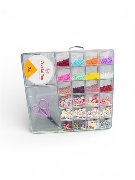 مجموعة خرز ملوّن للتصميم اليدوي