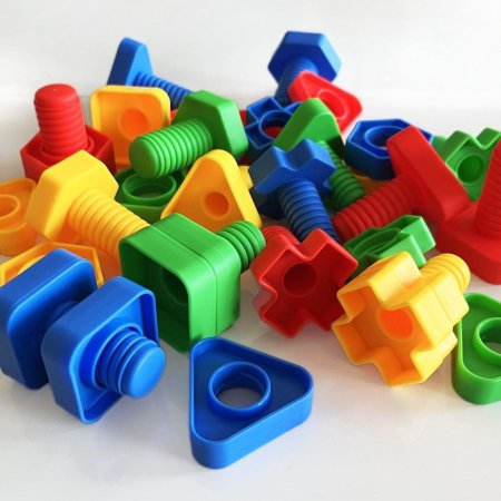 لعبة ليجو المسامير والصواميل التعليمية