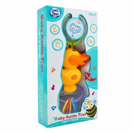 خشاخيش على شكل بطة Ling Tong Toys،