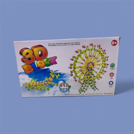 لعبة 3D BLOCK الرائعة تحتوي على 392 قطعة