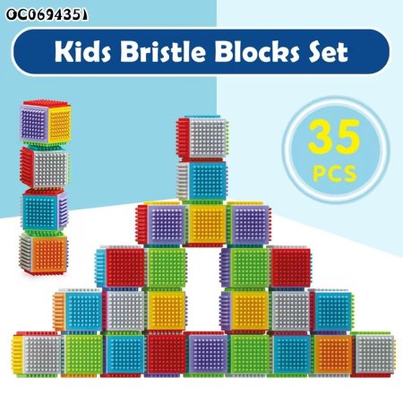 مجموعة مكعبات للأطفال – ٣٥ قطعة من المرح والتعلم!