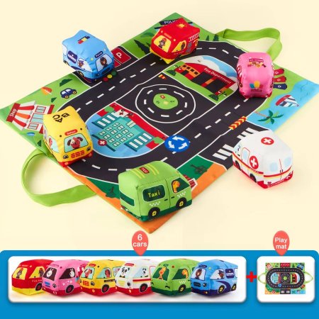 🚗 سيارات في المدينة مصنوعة من القماش