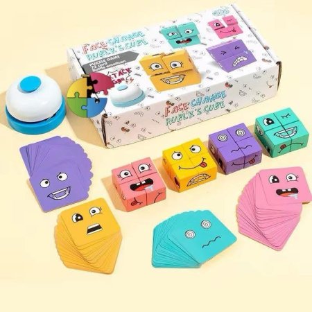 لعبة مكعبات الوجوه المتغيرة