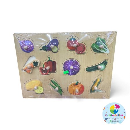 لوحة تطابق الأشكال الخشبية – خضروات