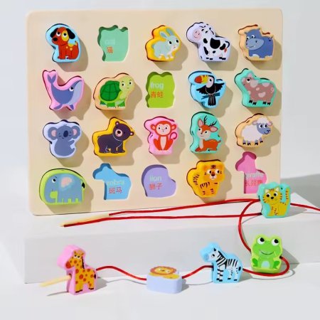لوحة خشبية تعليمية تفاعلية للأطفال