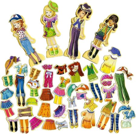 لعبة تلبيس الفتيات بالمغناطيس